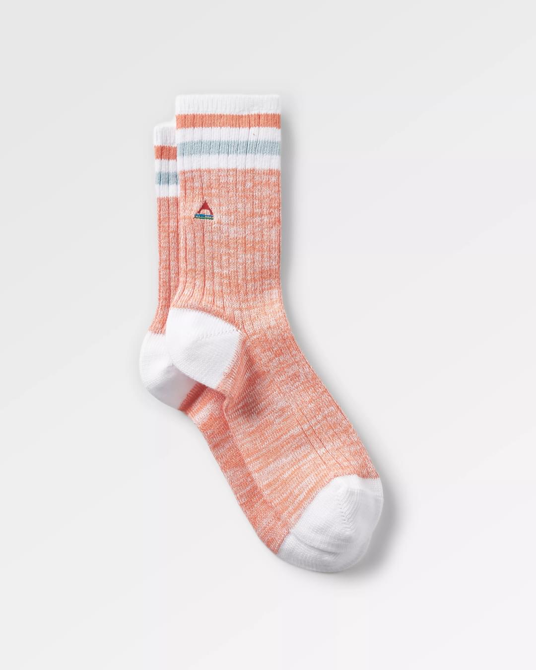 Organic Mid-weight Rib Socks Apricot – Passenger