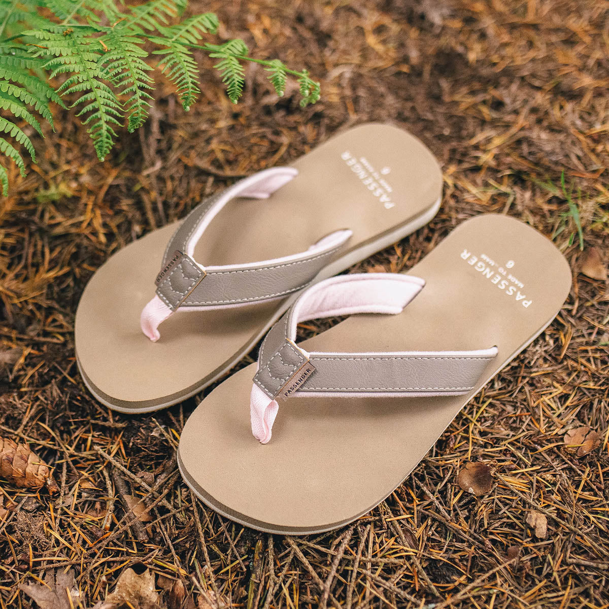 Taupe flip sales flops