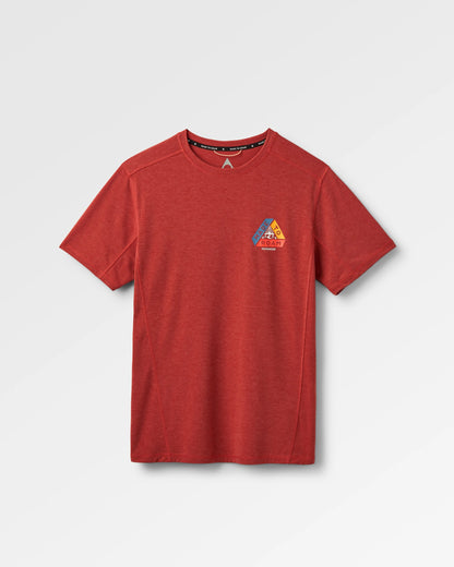 Kirkwood Textured Active T-Shirt - Red Ochre