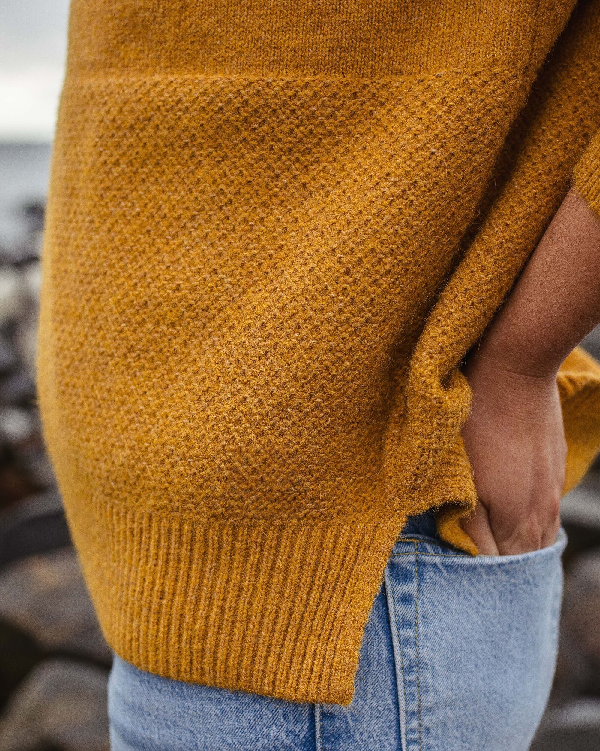 Gold hot sale knit jumper