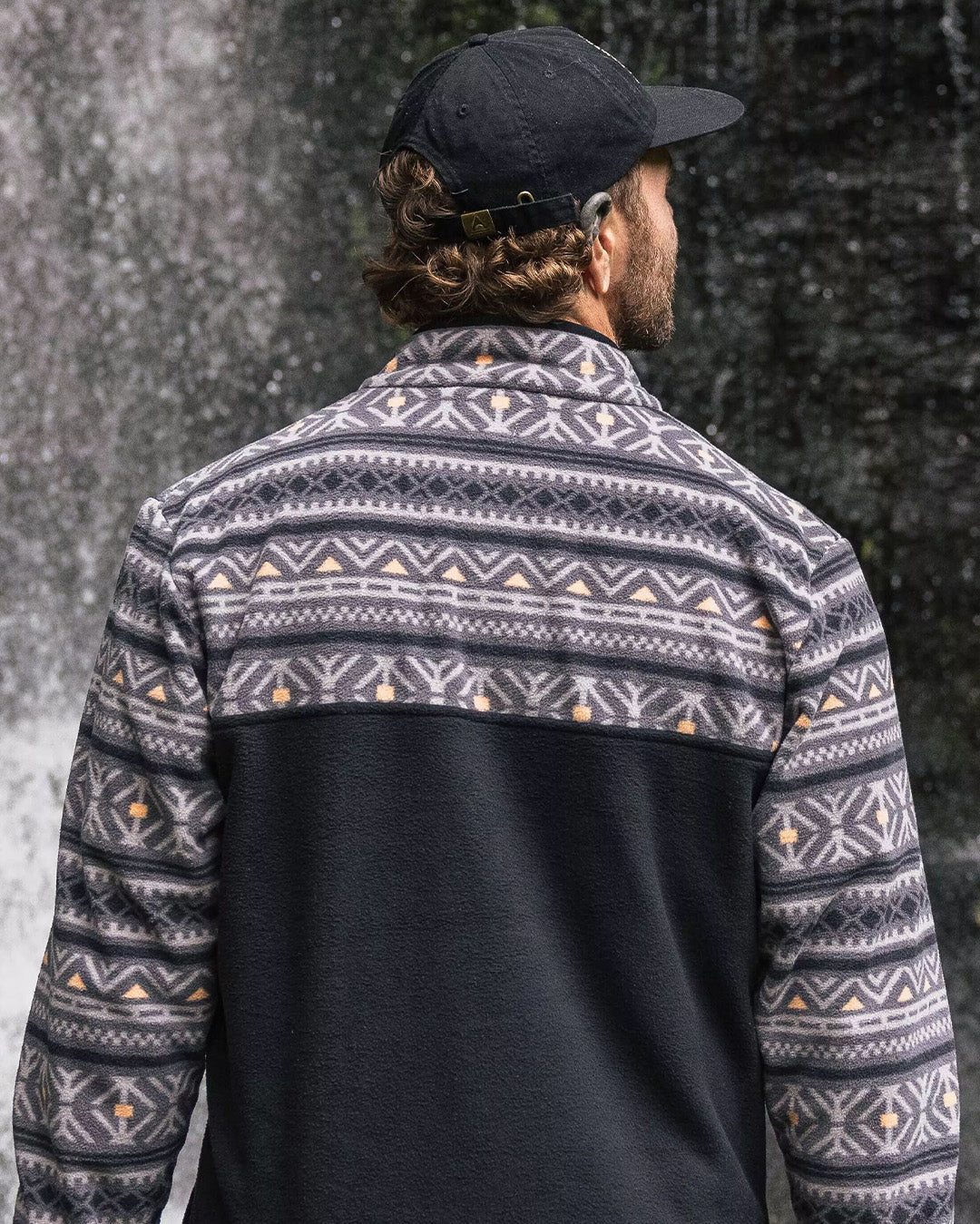 Mens aztec outlet fleece pullover