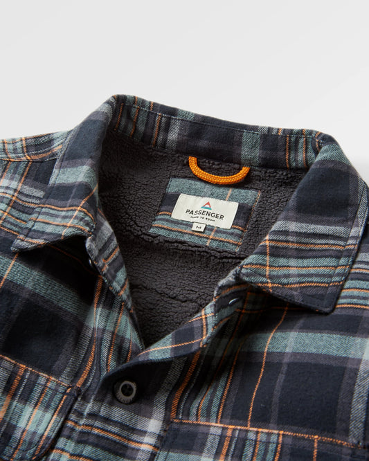 Freestyle Sherpa-Lined Overshirt - Black Check