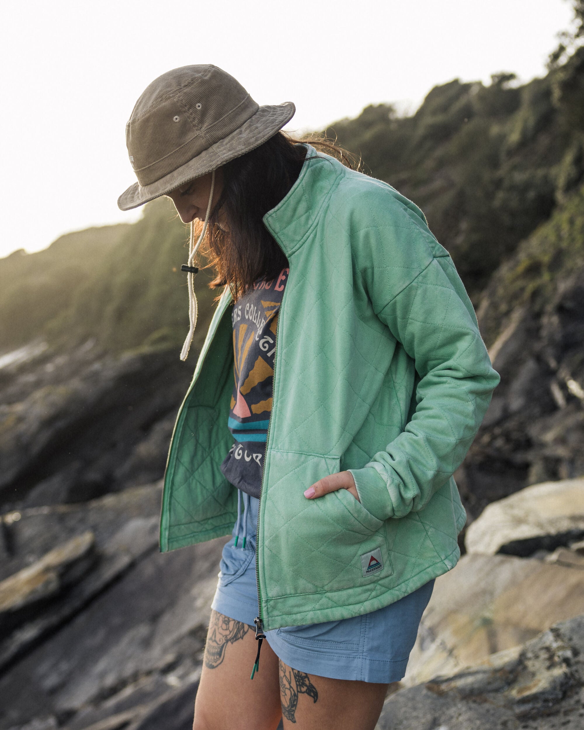 TROPICAL CLOTH SIDE LINE ZIP BLOUSON - ジャージ