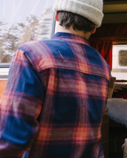 Backcountry Check Shirt - Rich Navy/ Red Ochre Check