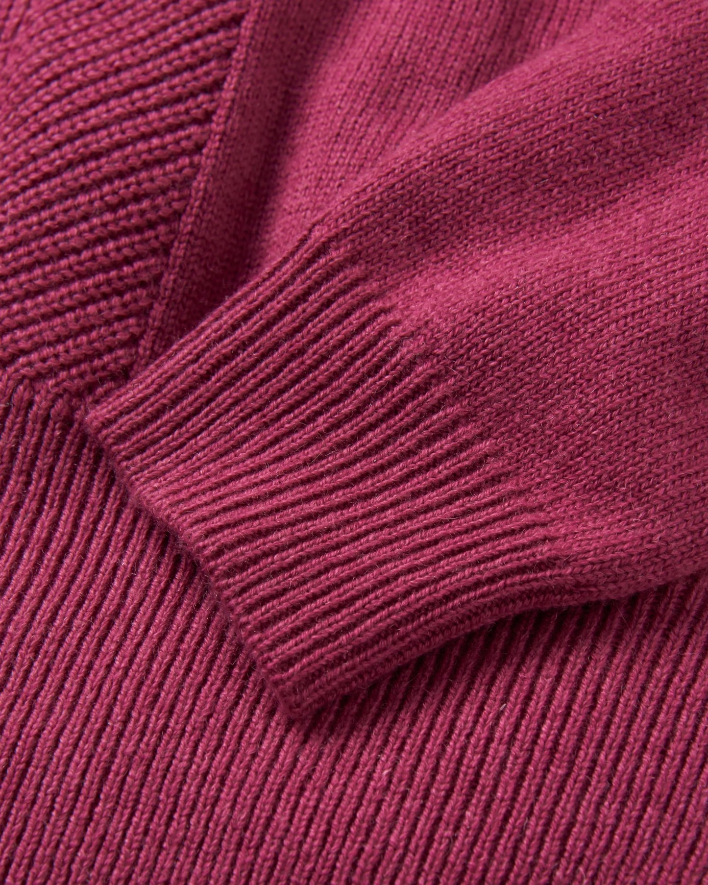 Hideout Oversized Organic Knitted Jumper - Rhubarb