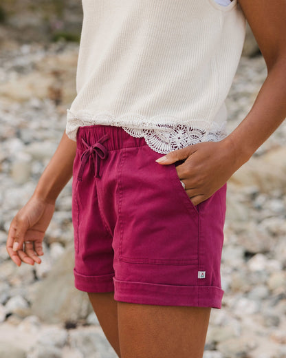 Carriso Organic Cotton Shorts - Cranberry