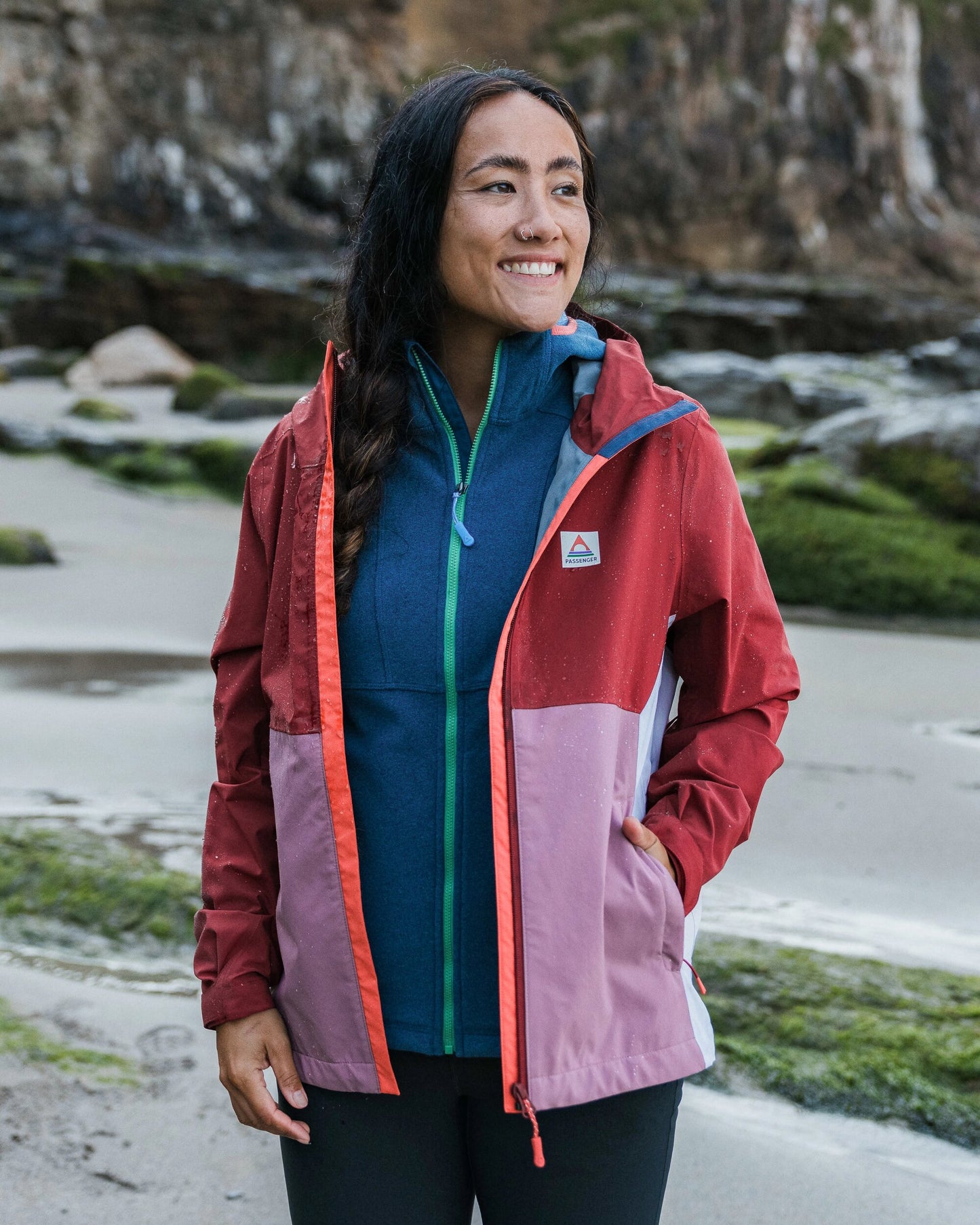 Rainstorm Recycled Waterproof Jacket - Forest Berry/Berry