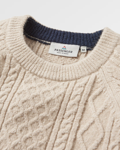 Sandbar Cable Knitted Jumper - Stone