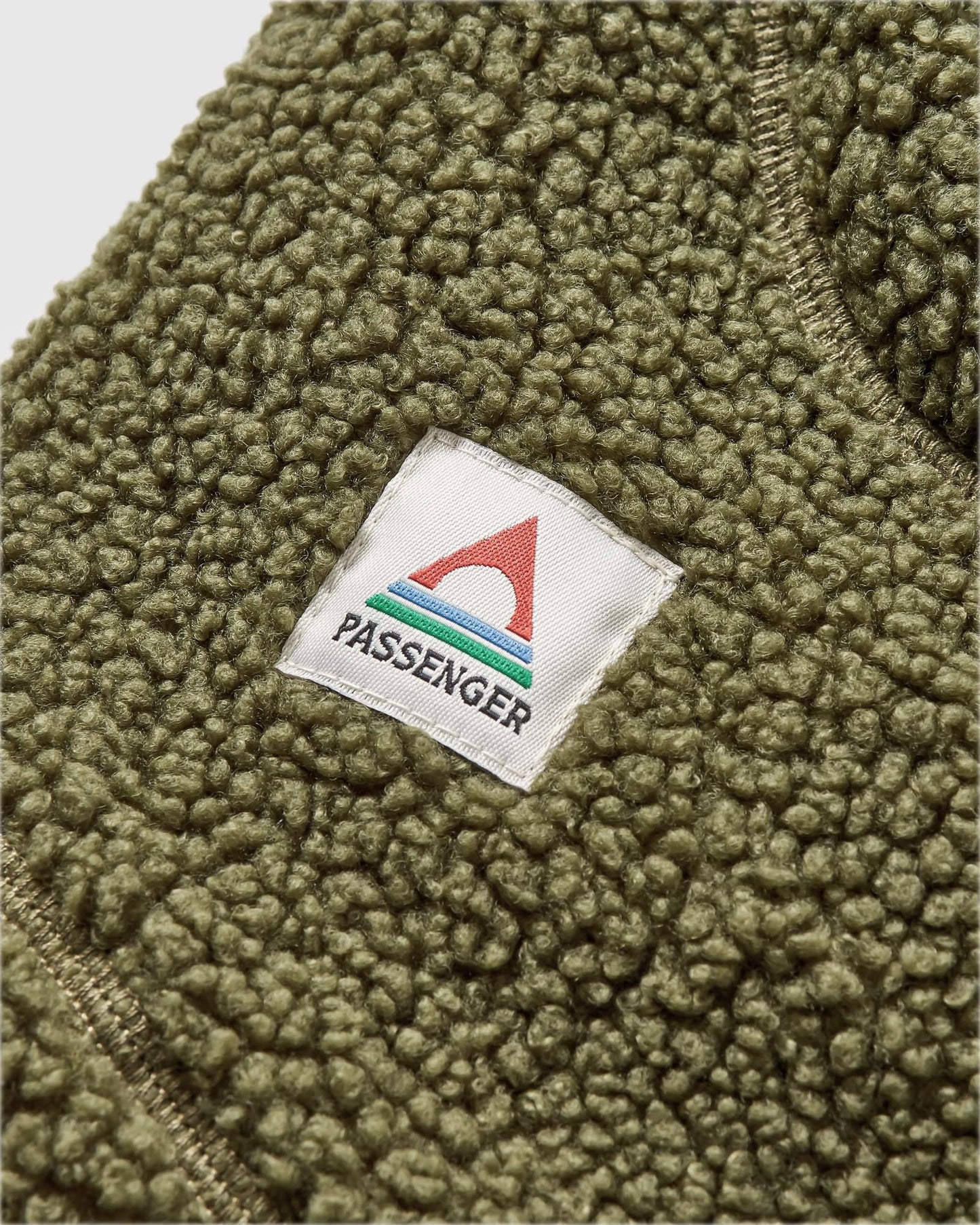 Snowdrift Recycled Fleece Hood - Khaki