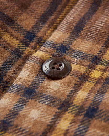 Barren Overshirt - Brown/Mustard Check