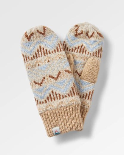 Nettle Recycled Fleece Lined Mittens - Birch