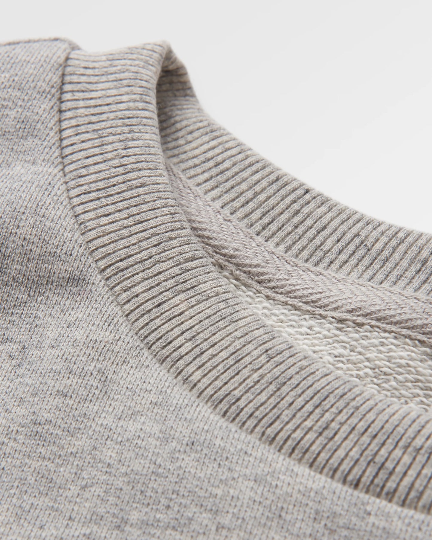 Heritage Recycled Cotton Oversized Sweatshirt - Mid Grey Marl