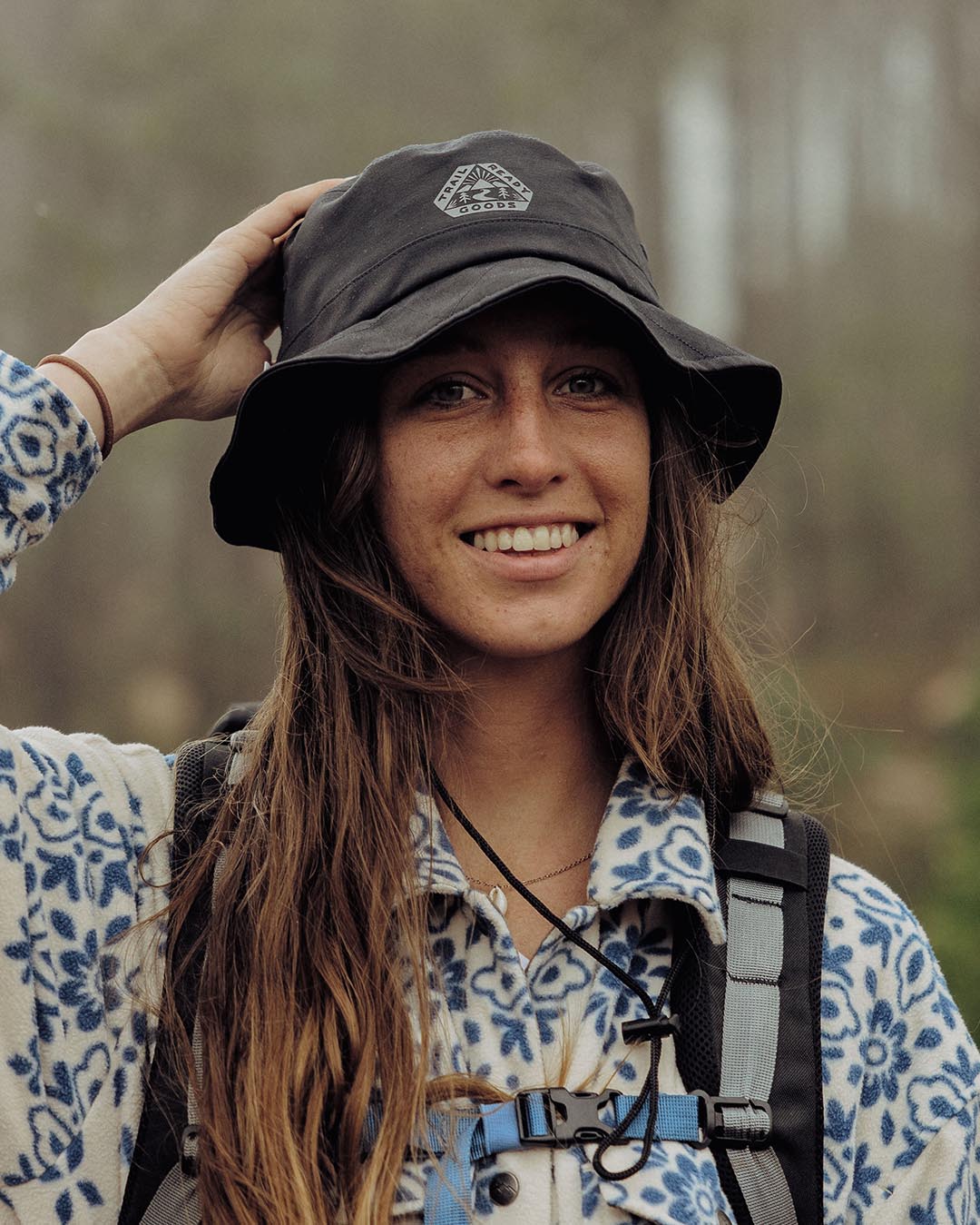 Shaded Organic Bucket Hat - Black