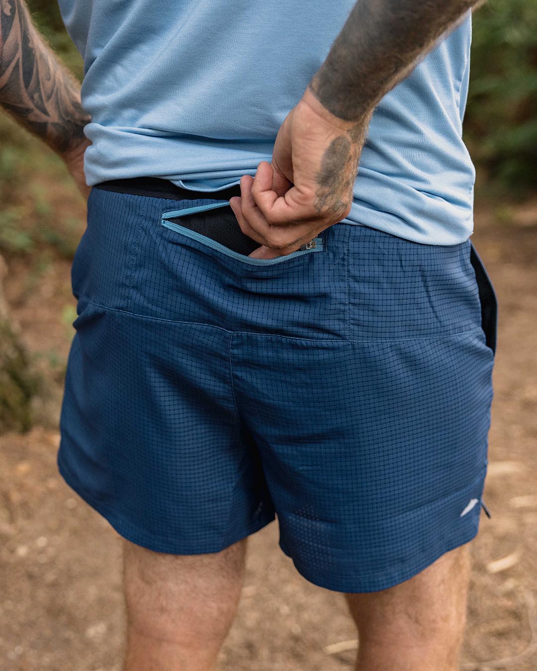 Denim sales running shorts