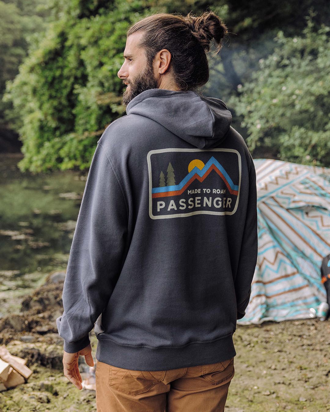 Made To Roam Recycled Hoodie Faded Black – Passenger