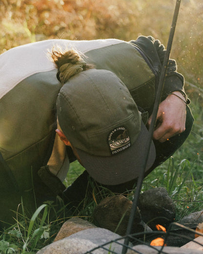 Waves & Trees Recycled 5 Panel Cap - Dusty Olive