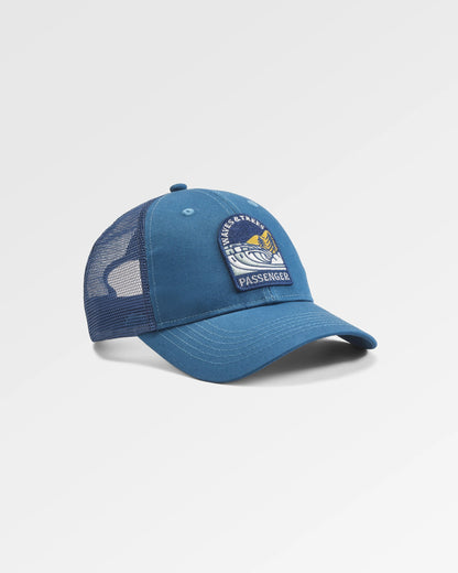 Waves & Trees Organic Cotton Trucker Cap - Tidal Blue