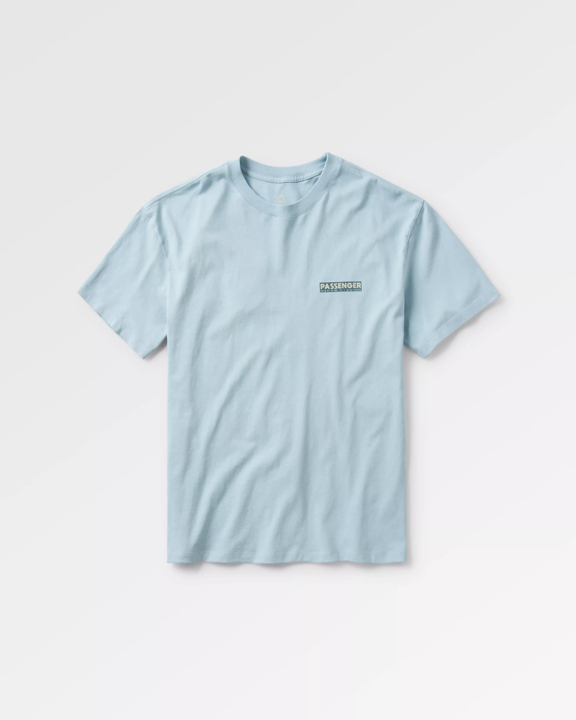 Distance Recycled Relaxed Fit T-Shirt Blue Fog – Passenger