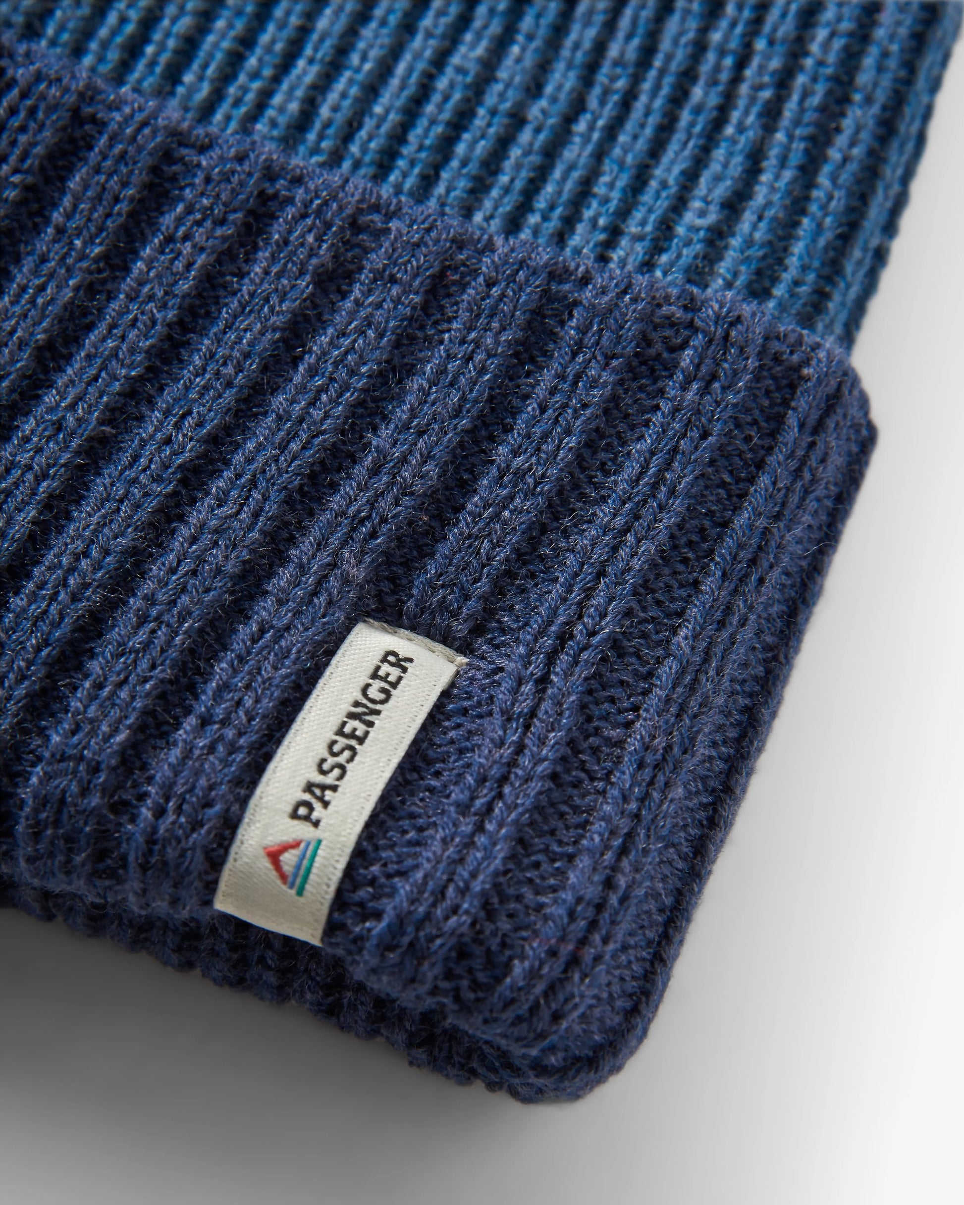 Outlook Reversible Recycled Beanie - Rich Navy/Dark Denim