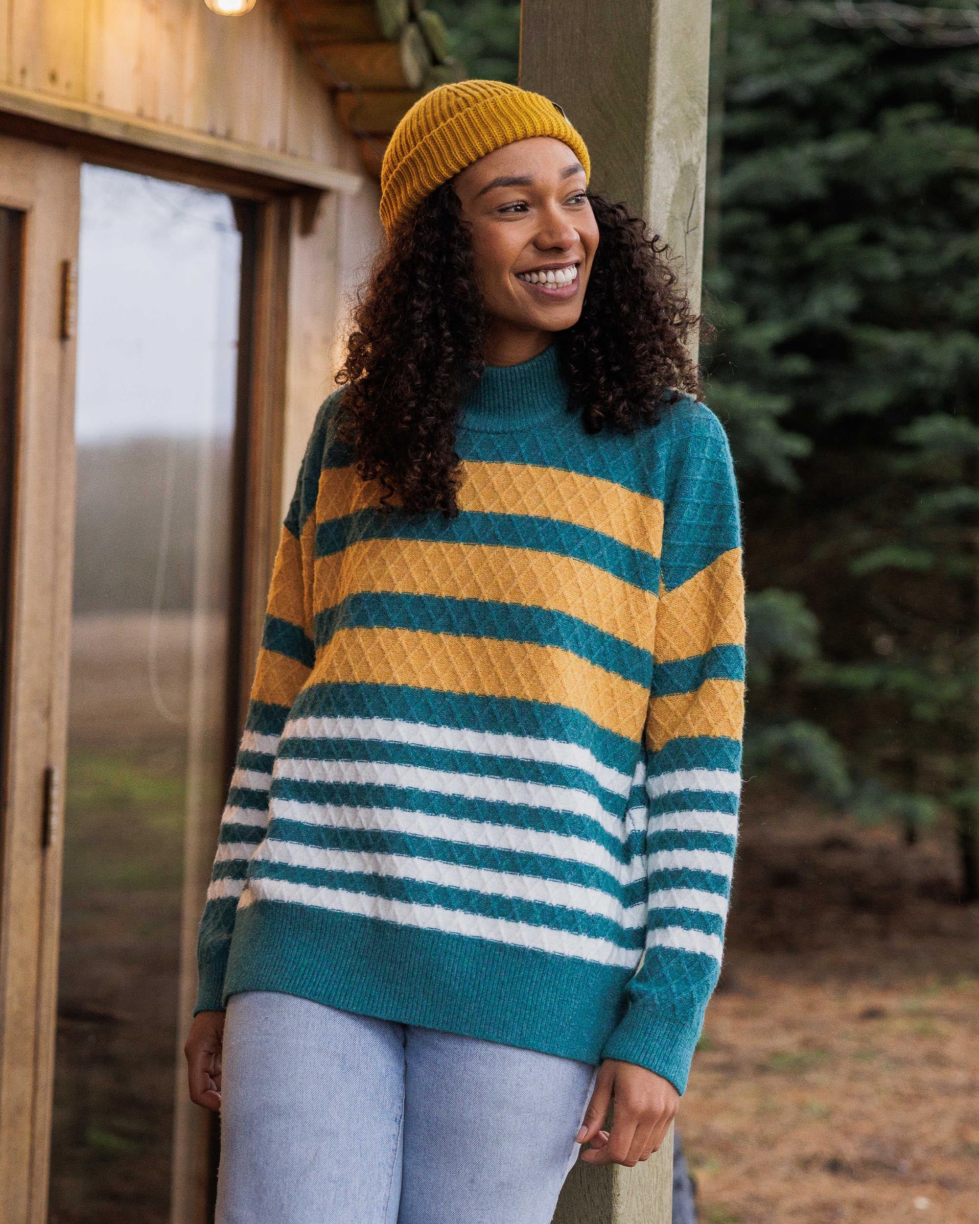 Ramble Recycled Knitted Jumper Mediterranean – Passenger