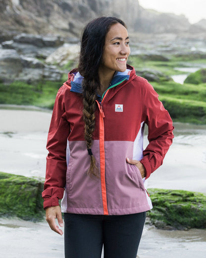 Rainstorm Recycled Waterproof Jacket - Forest Berry/Berry