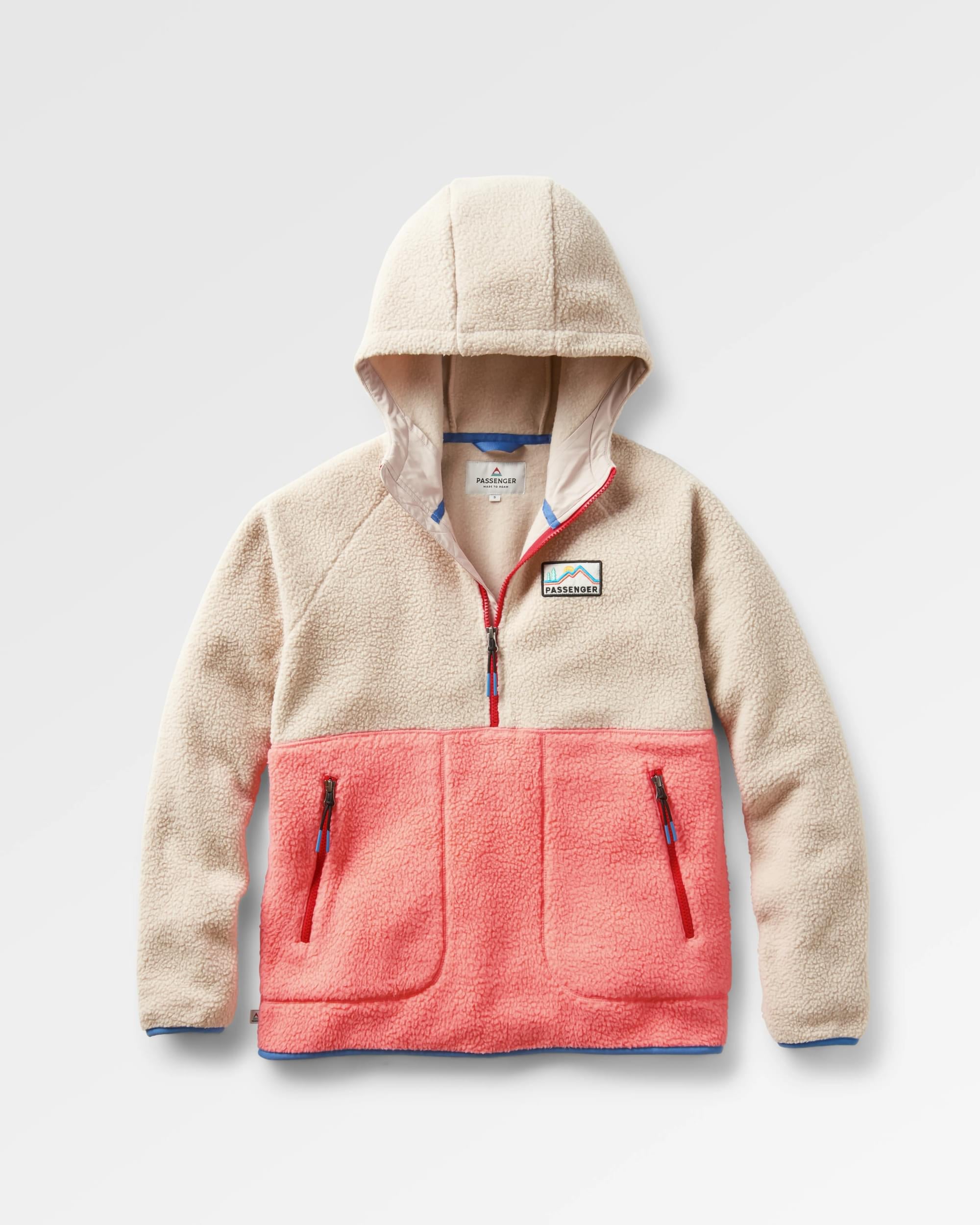 Maine 2.0 1 2 Zip Recycled Sherpa Fleece Shell Pink