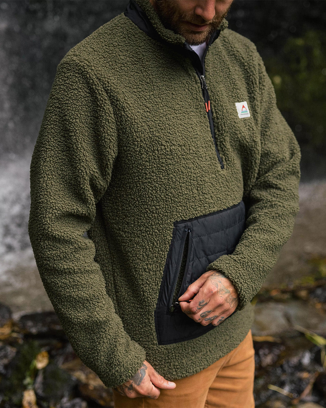 Lined sherpa pullover sale