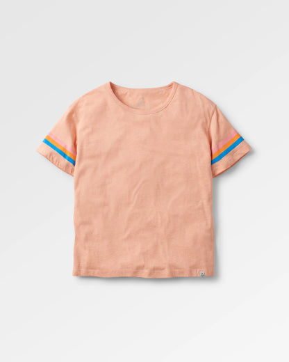 Poinsettia Organic Cotton T-Shirt - Soft Apricot Marl