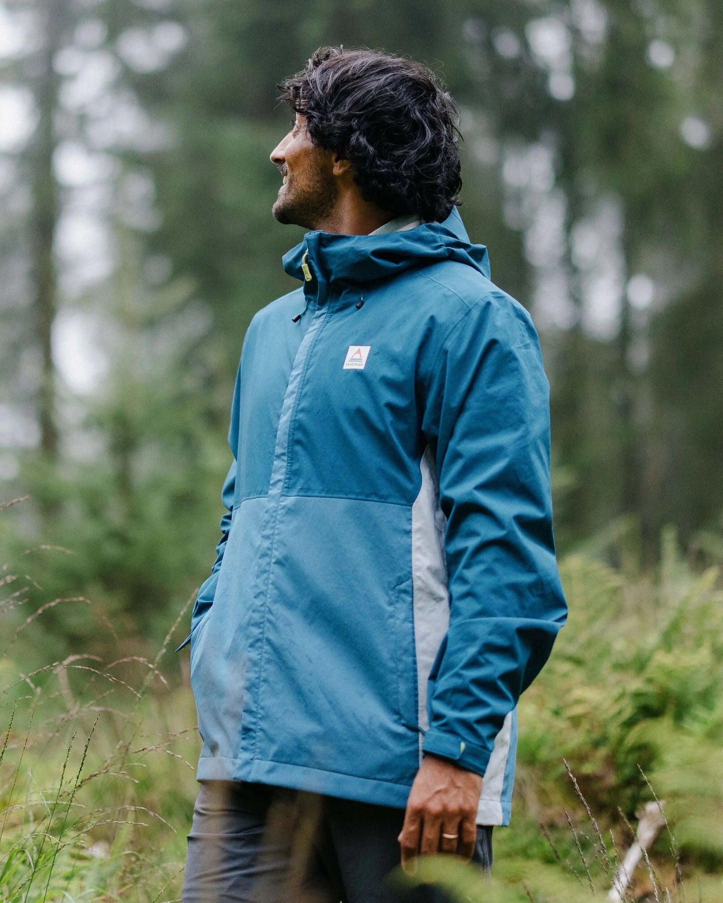 Downpour Recycled Waterproof Jacket - Tidal Blue/Blue Steel