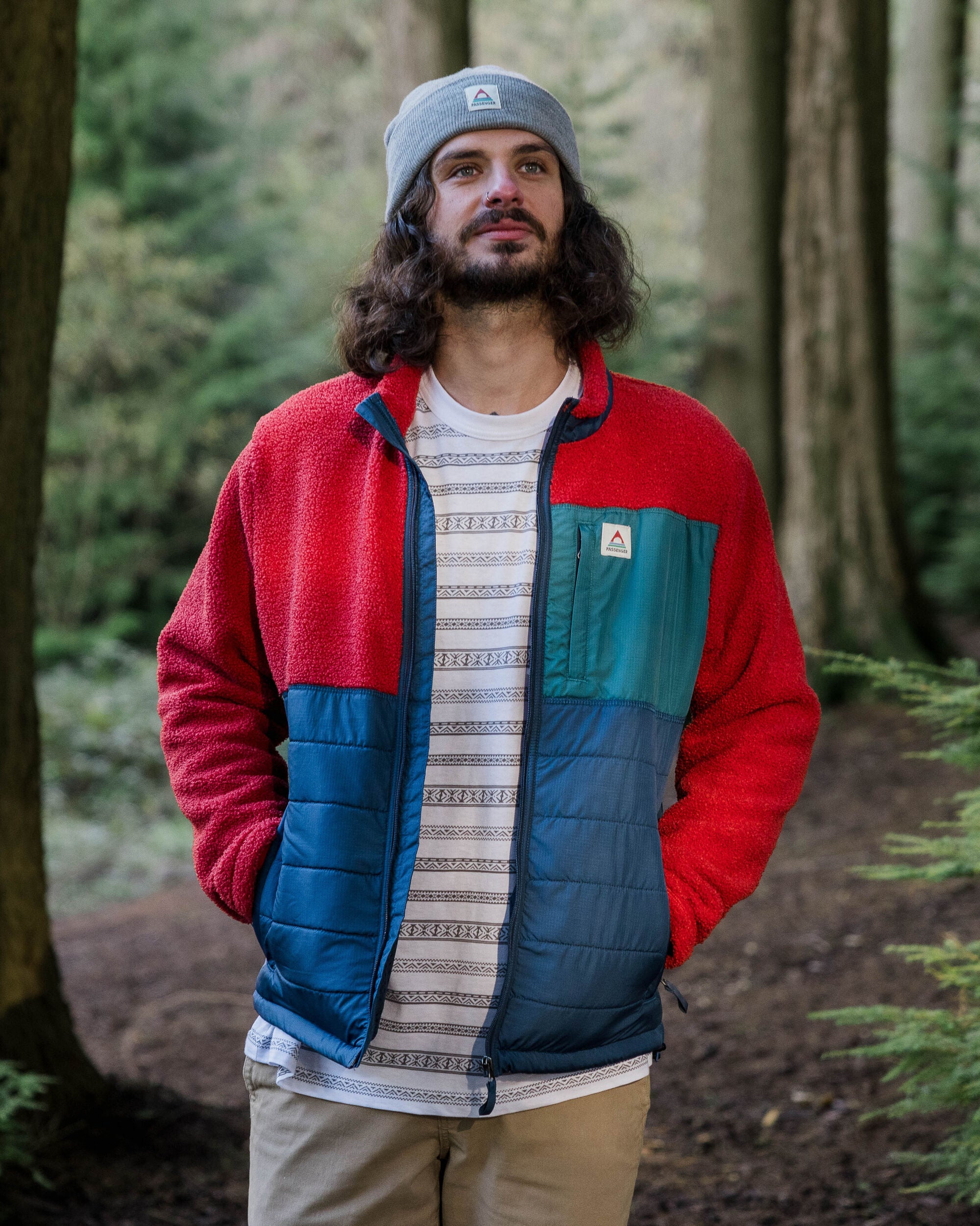 Born Explorer Recycled Polar-Lined Sherpa Fleece Cardinal – Passenger