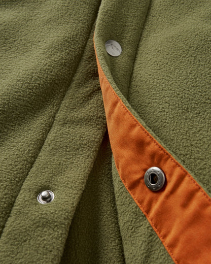 Maple Recycled Polar Fleece Shirt - Khaki