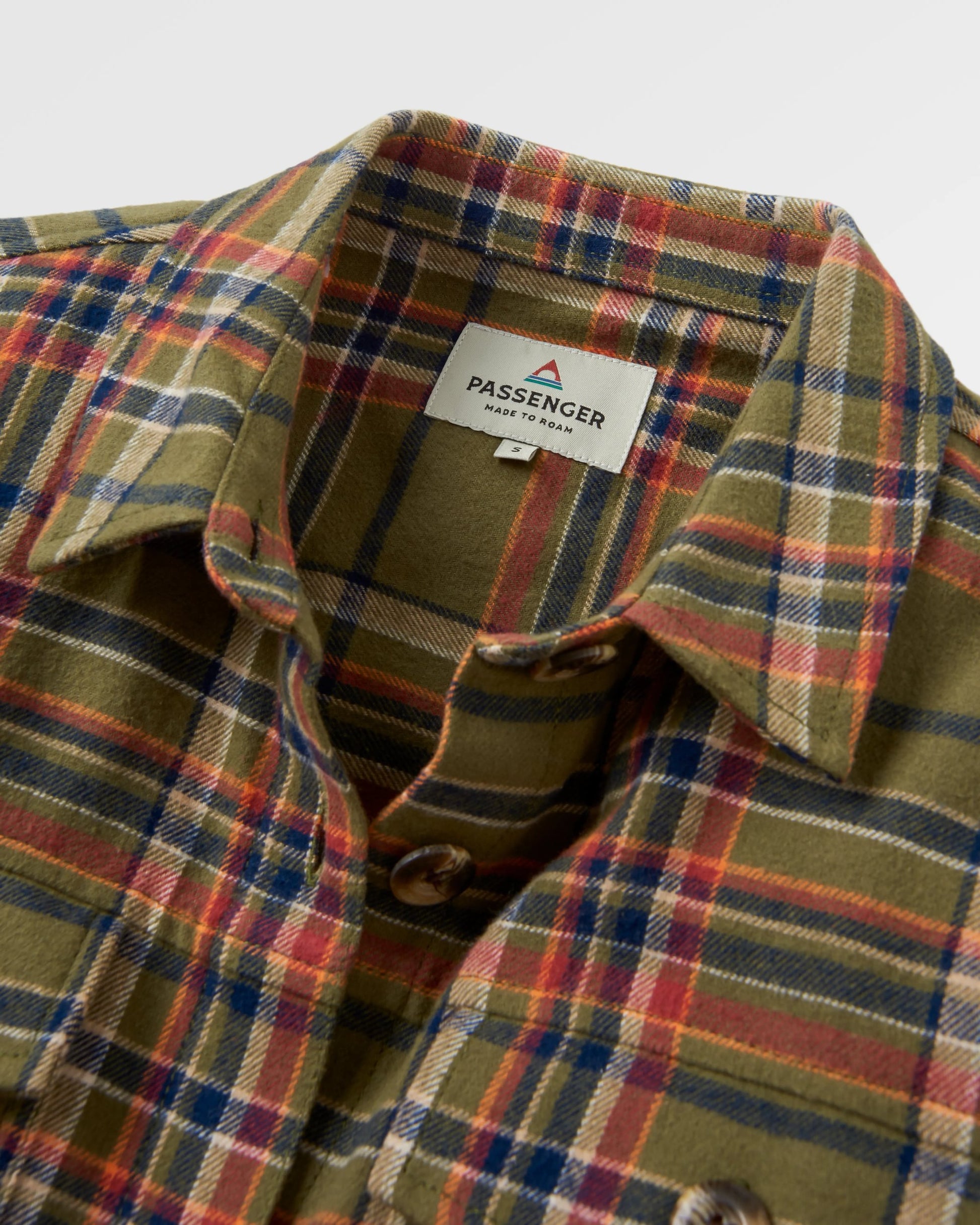 Stella Organic Cotton LS Shirt - Khaki Check