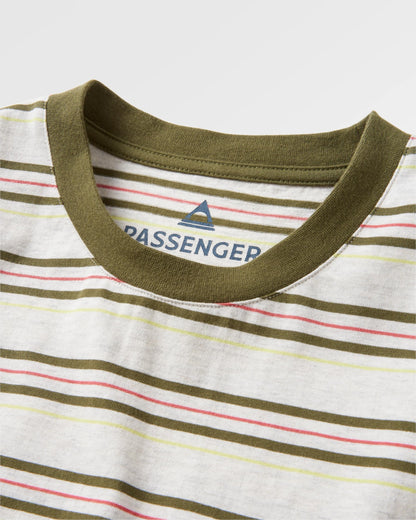 Retro Recycled Cotton Pocket T-Shirt - Birch Marl