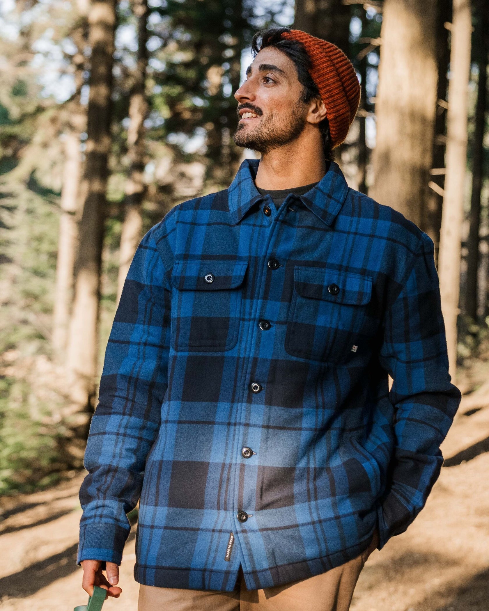 Freestyle Sherpa-Lined Overshirt True Blue – Passenger