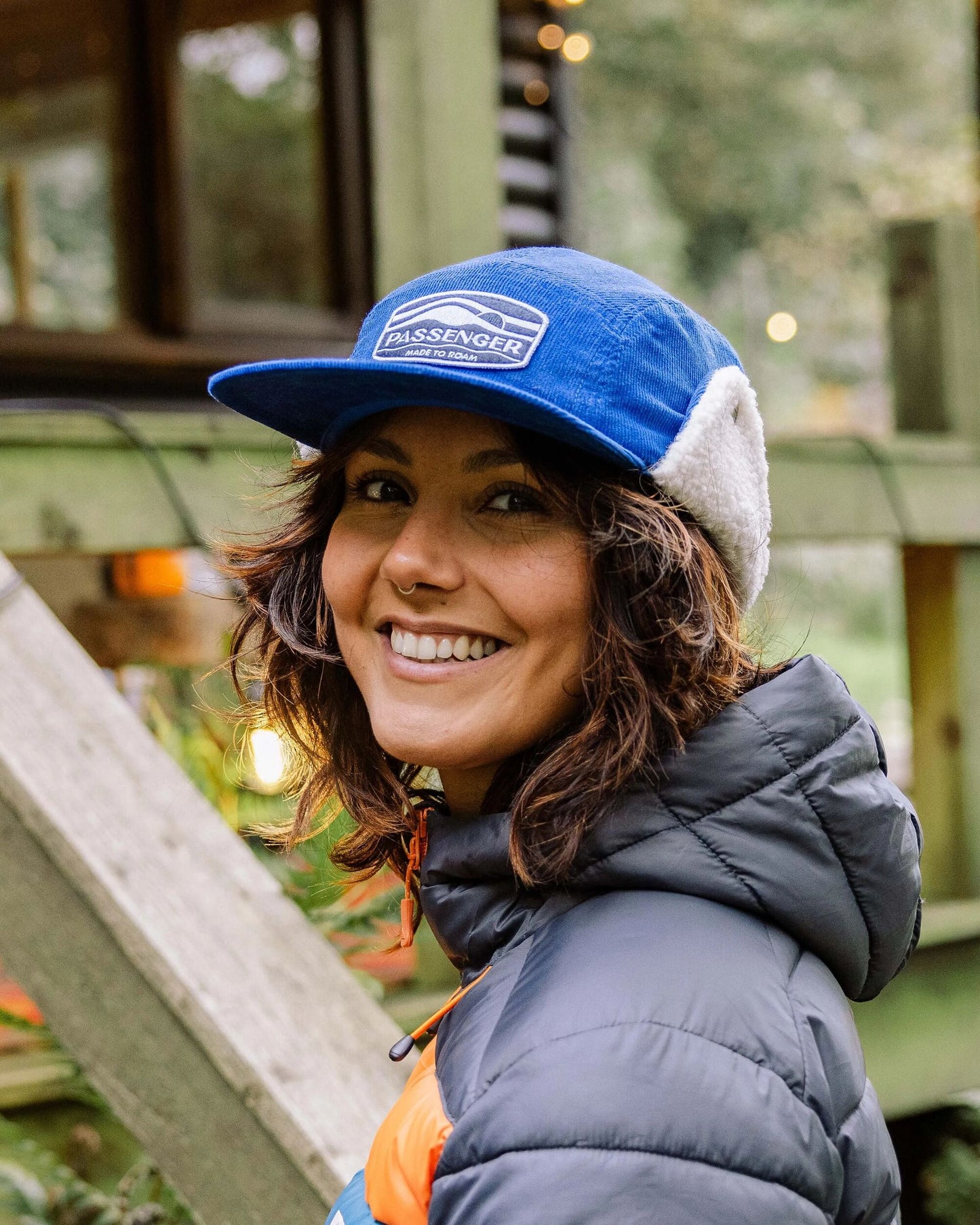 Womens_Daytime Recycled Cotton Sherpa Lined Hat - Azure Blue