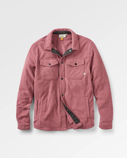 Maple Recycled Polar Fleece Shirt - Wine Marl