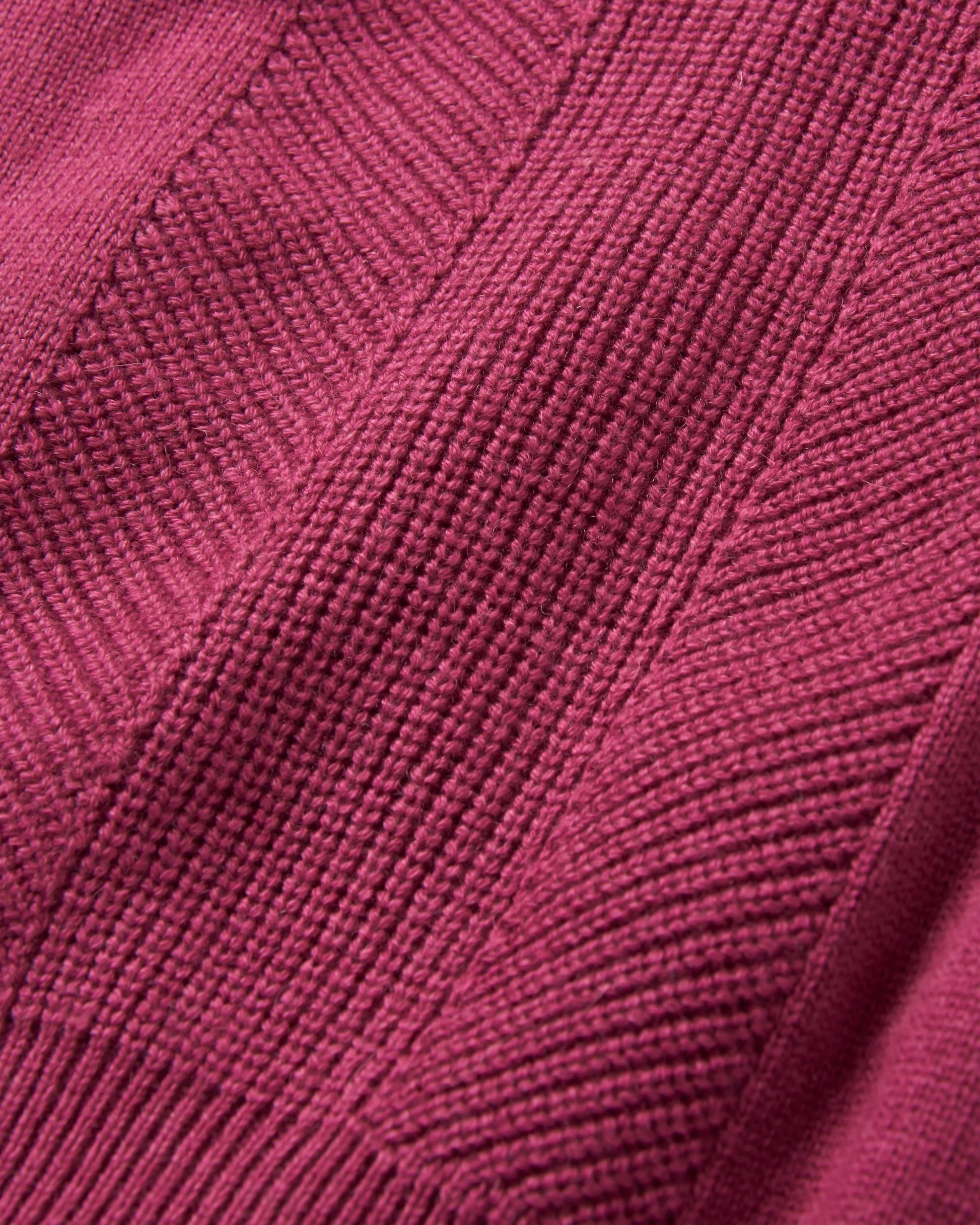 Hideout Oversized Organic Knitted Jumper - Rhubarb