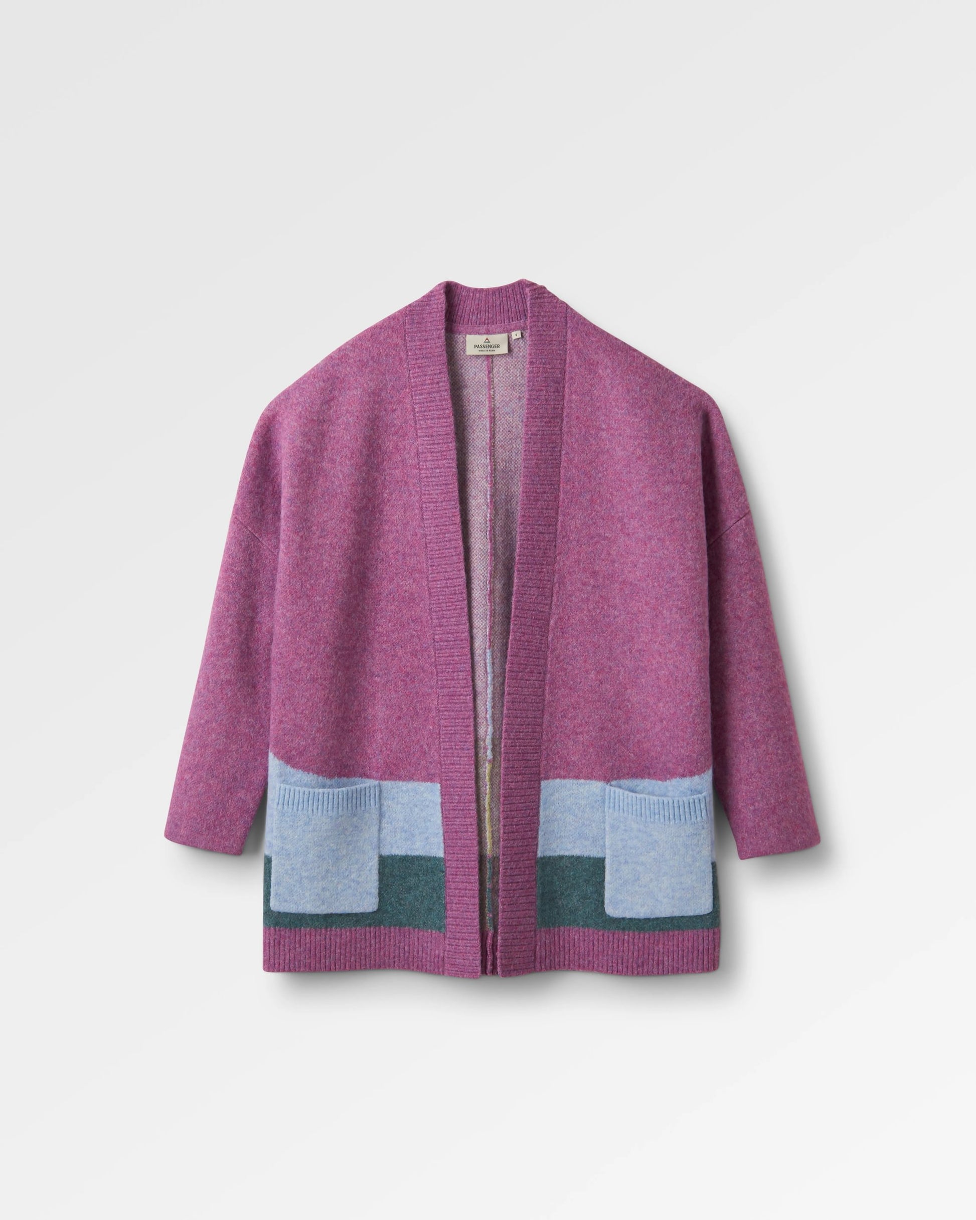 Vista Recycled Knitted Cardigan - Rhubarb