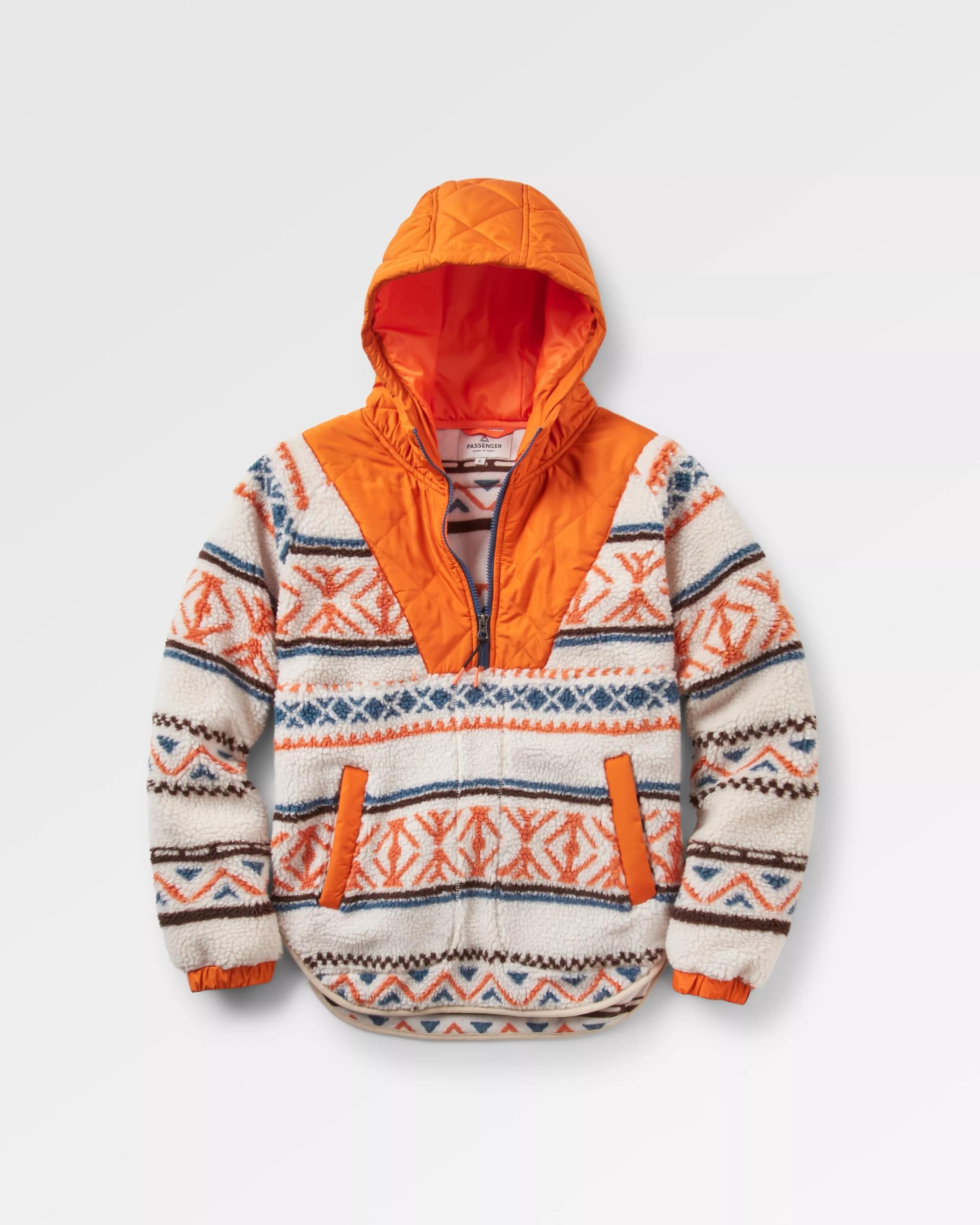 Orange on sale sherpa hoodie