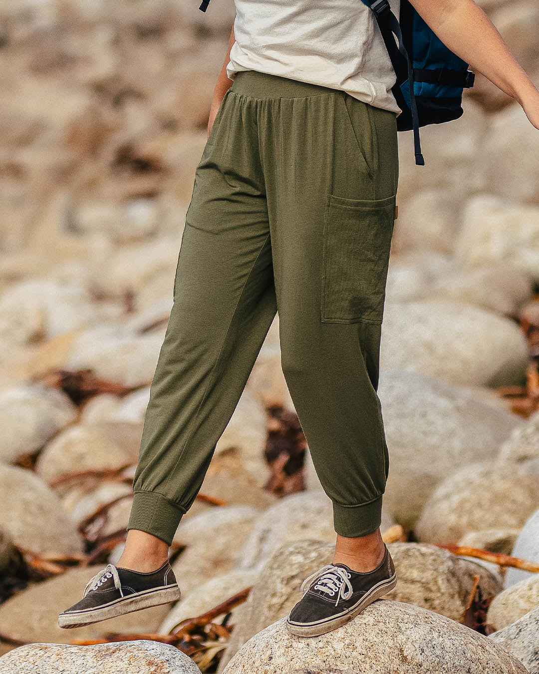 Day Dream Recycled Cotton Trouser Khaki Passenger