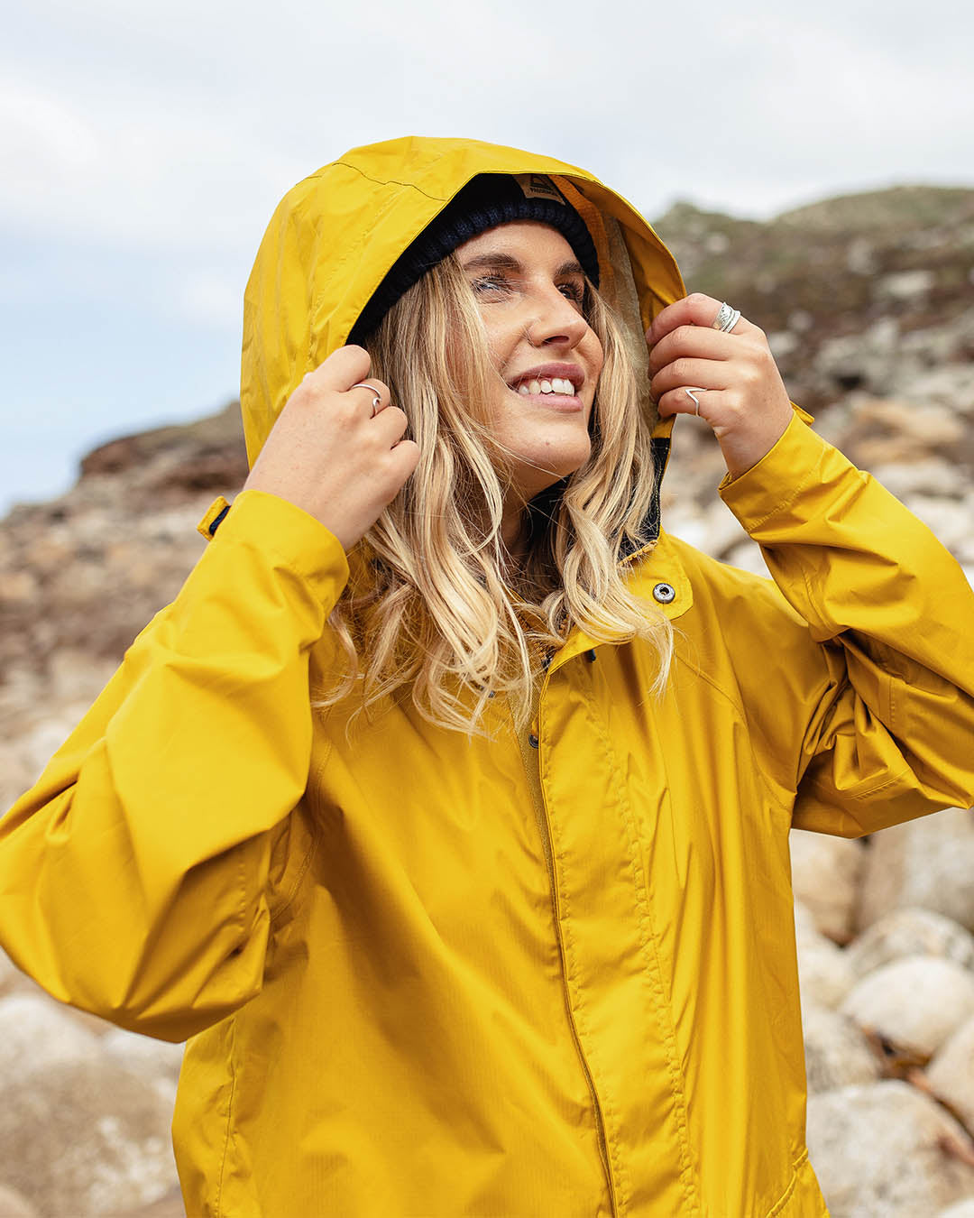 Ladies yellow waterproof jacket uk best sale