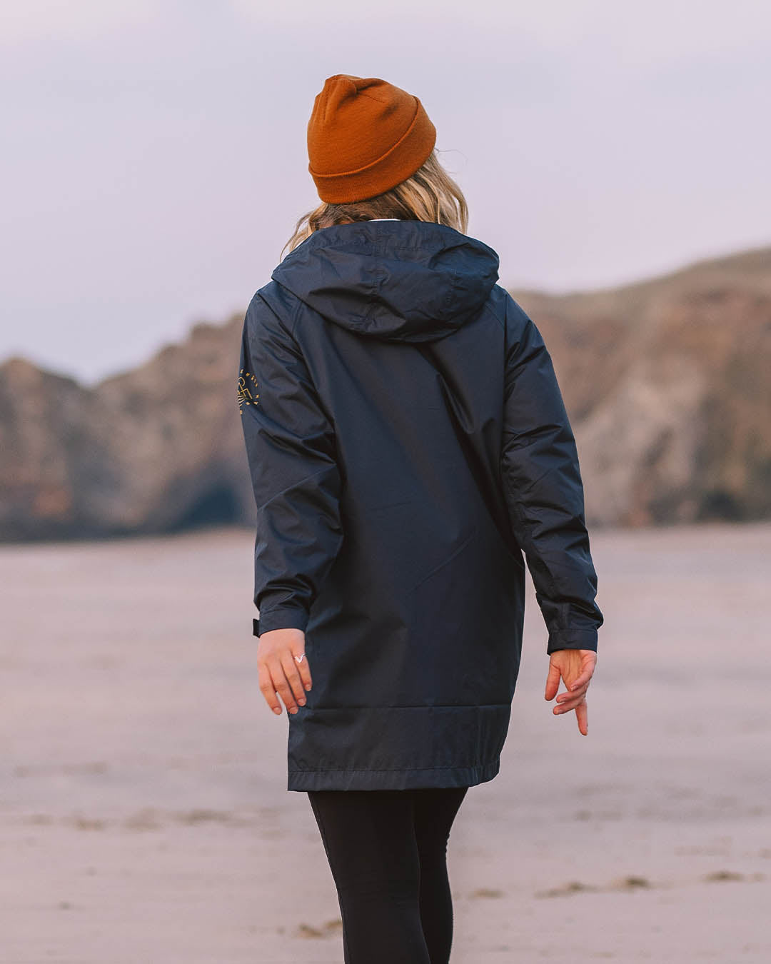 Navy waterproof cheap parka