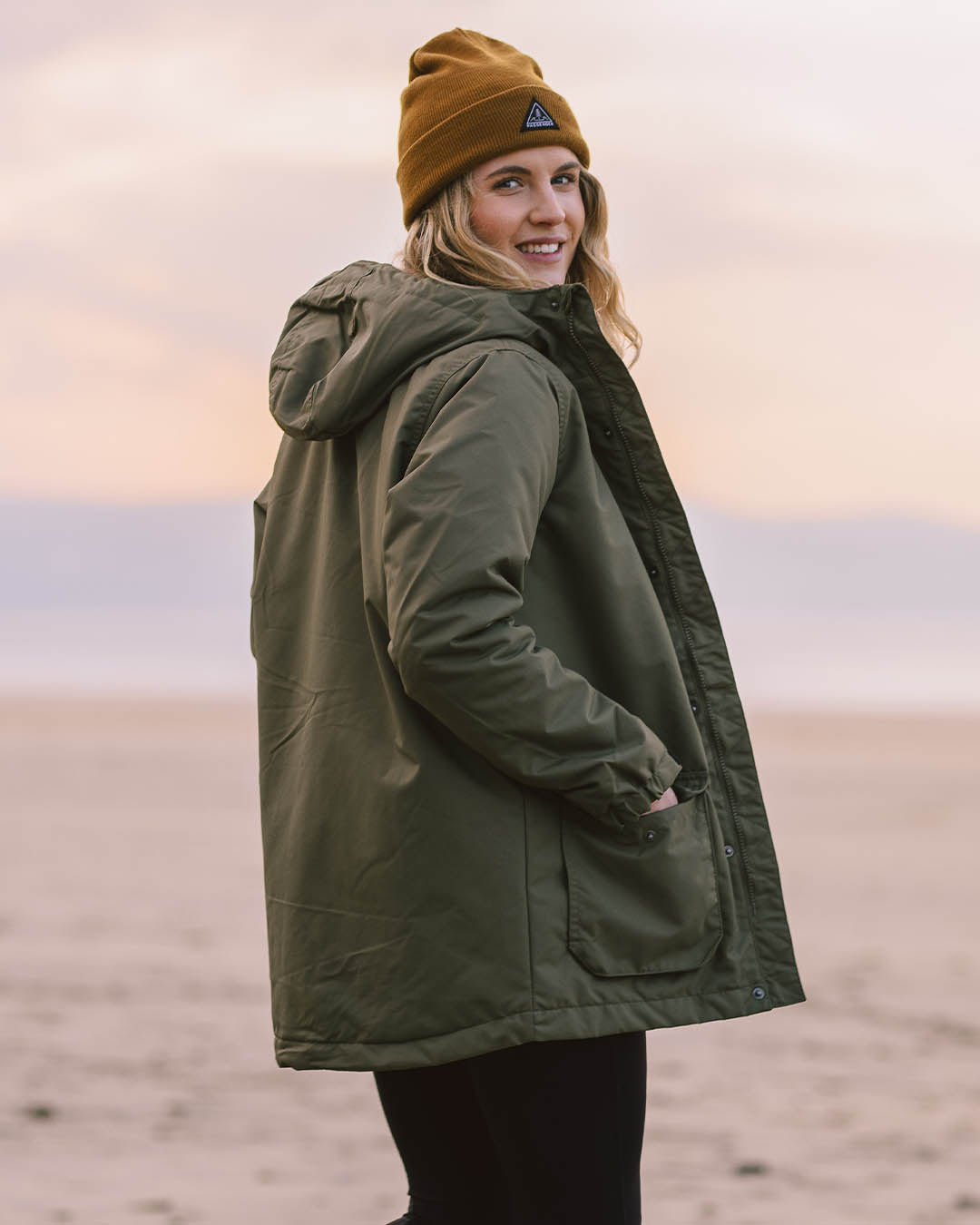 Olive green hotsell parka jacket