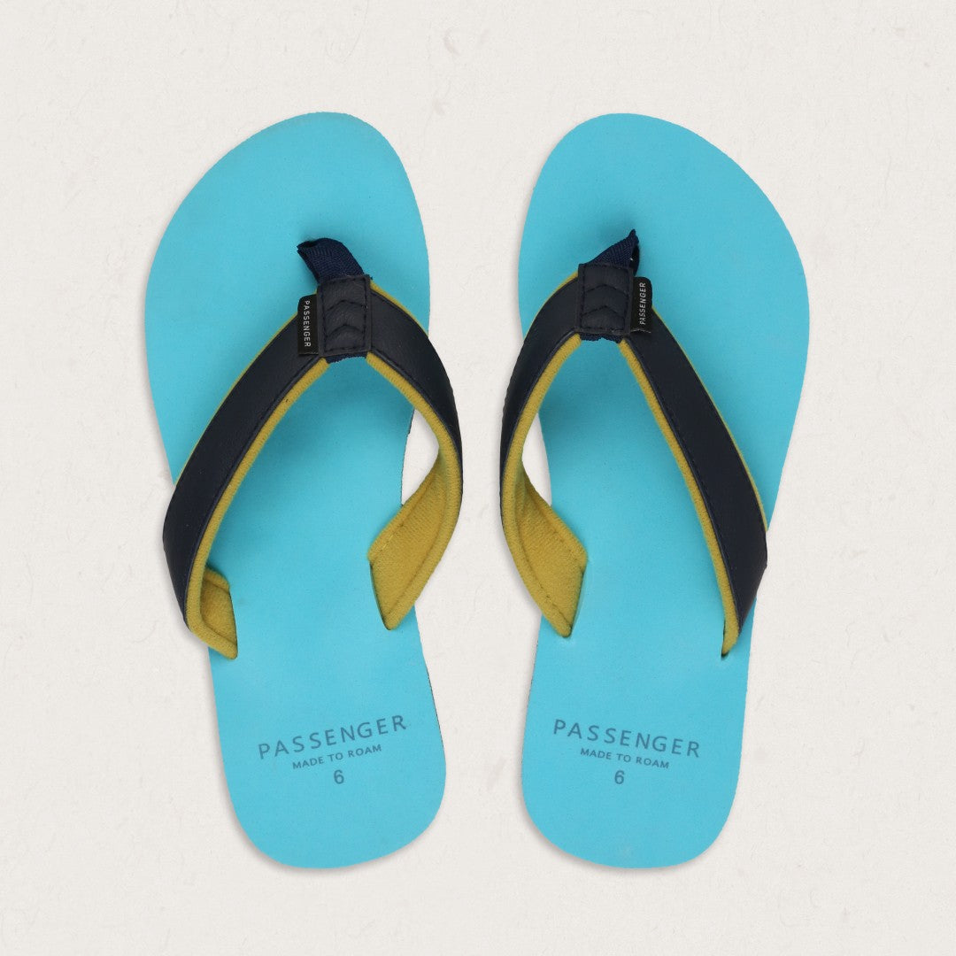 Turquoise sale flip flops