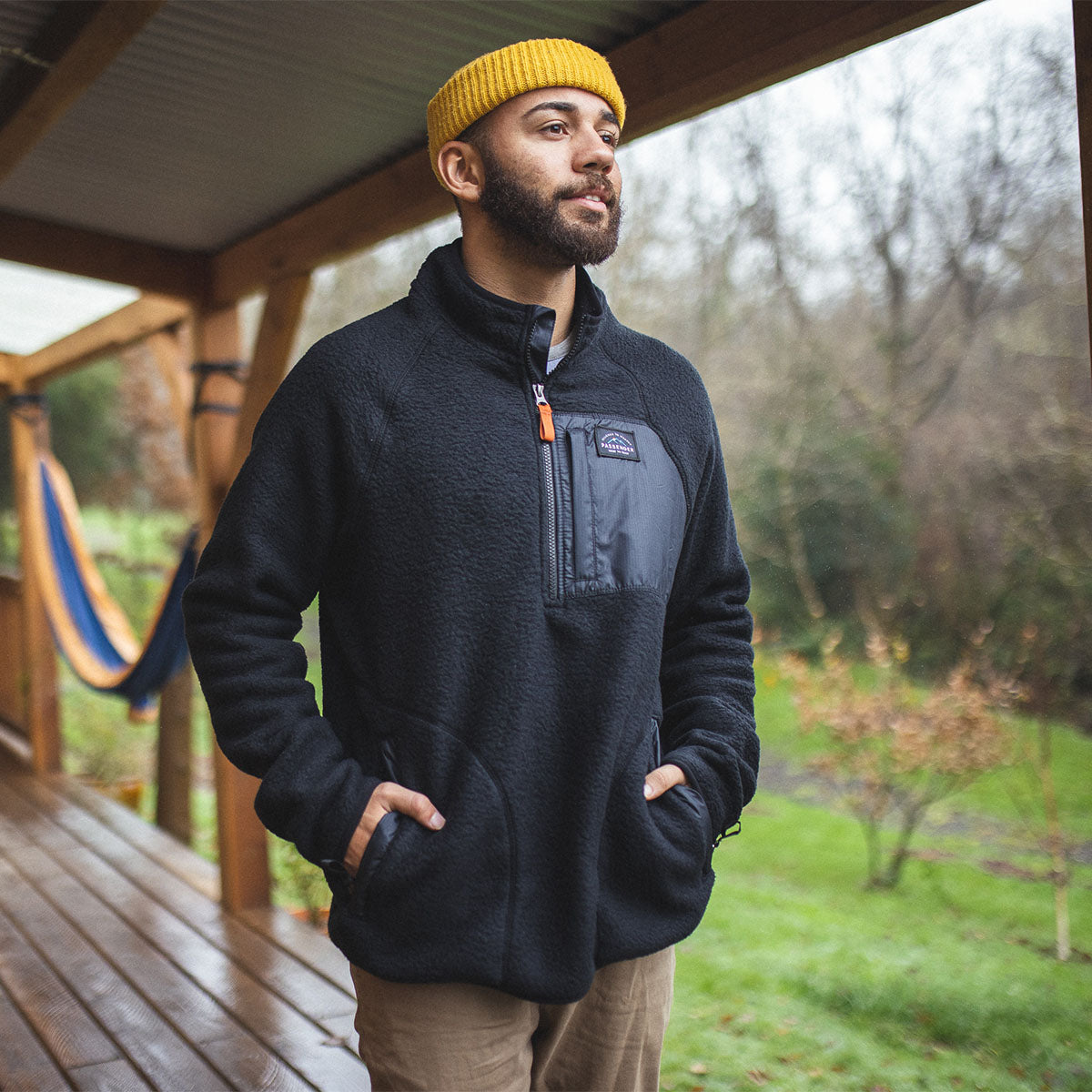 Unlock Wilderness' choice in the Passenger Vs Patagonia comparison, the Offgrid Recycled Sherpa 1/4 Zip Fleece by Passenger Clothing