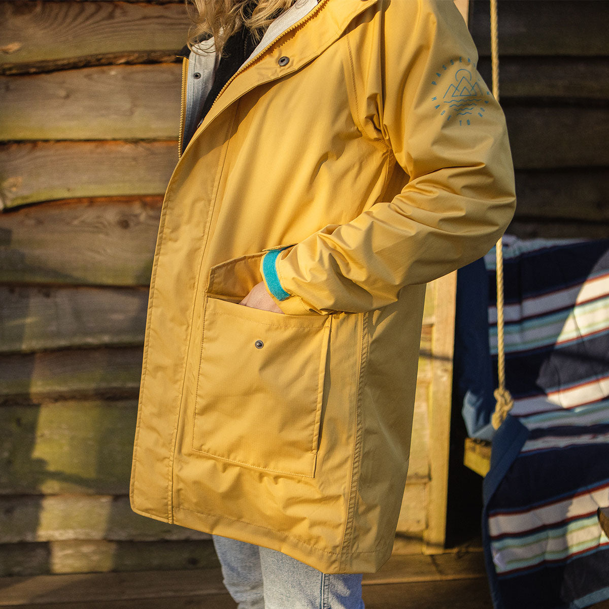 Yellow on sale waterproof raincoat