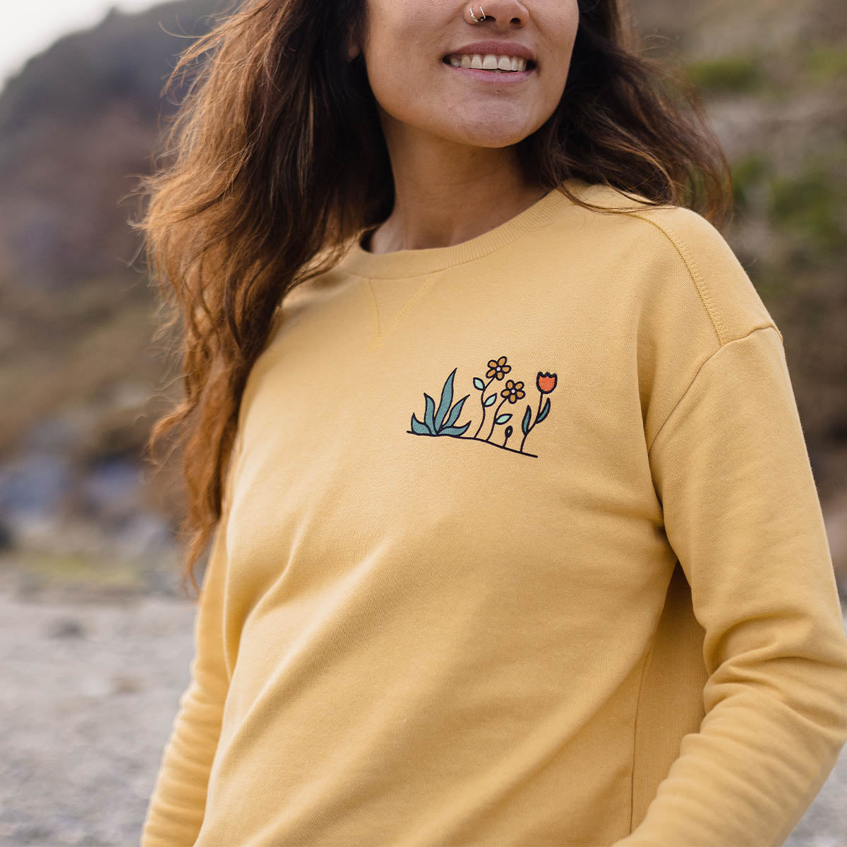 Mustard hotsell color sweatshirt