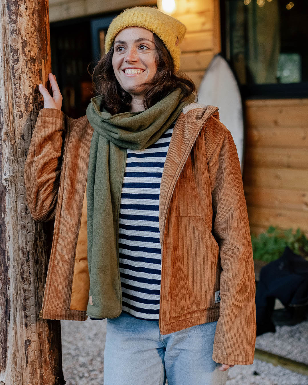 Women's sherpa on sale corduroy jacket