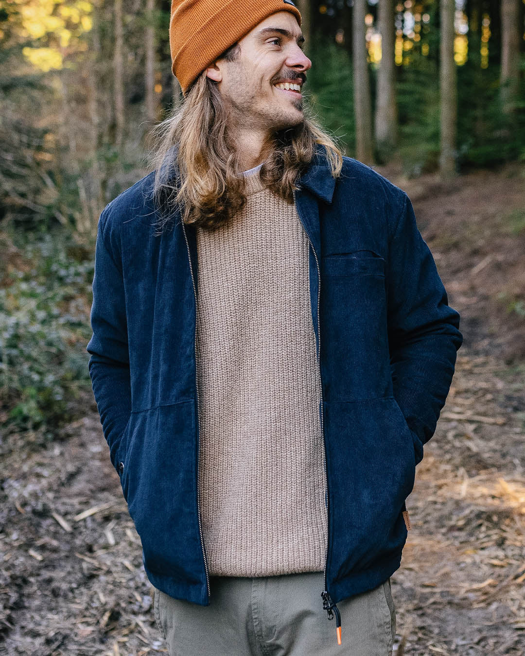 Alder Cord Jacket - Deep Navy