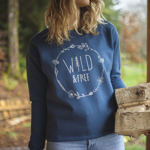 Paradise Recycled Sweatshirt Dark Denim – Passenger